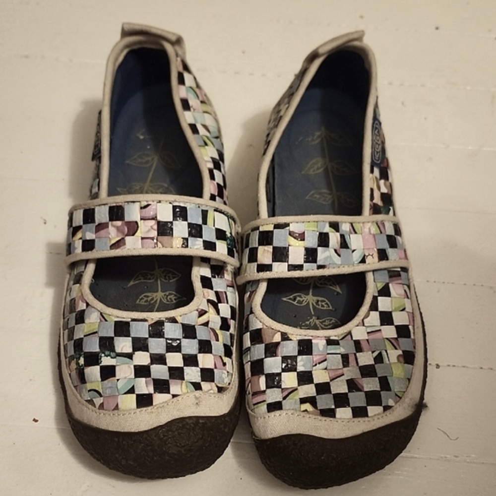 Colorful Checkered Women's Keen Shoes